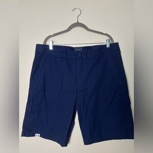 Architect Men Navy Blue Cargo Bermuda Shorts sz 36 Casual Outdoor Cotton Utility